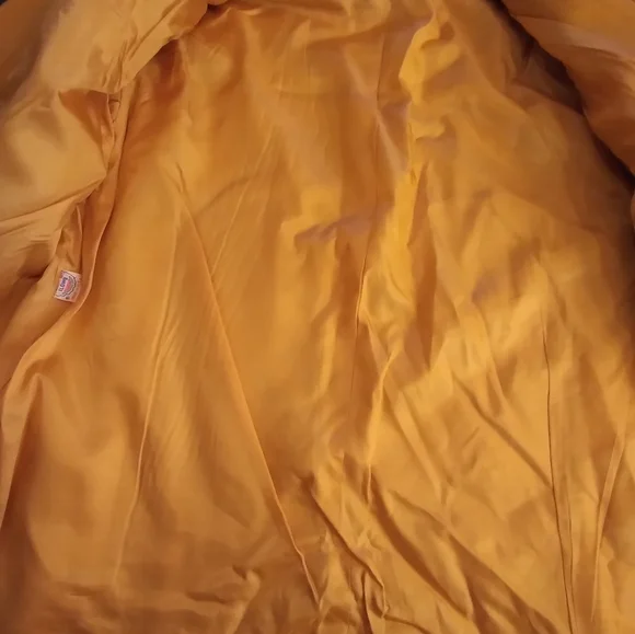 NWT Plymouth Mustard Yellow Womens Blazer Jacket Pure Wool Looks S Officwear - Picture 5 of 9